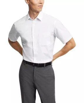 Van Heusen | Poplin Solid Short-Sleeve Dress Shirt,商家Macy's,价格¥148