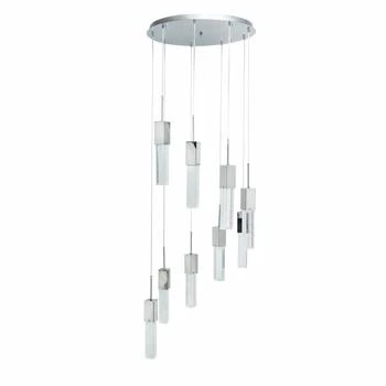 Finesse Decor | Sparkling Night Chandelier // 9 Light LED Spiral Chandelier- all hanging lenghts are adjustable,商家Premium Outlets,价格¥7839