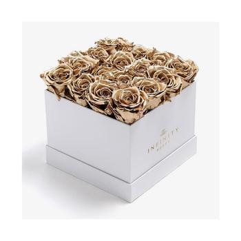 商品Infinity Roses | Square Box of 16 Gold Real Roses Preserved to Last Over A Year,商家Macy's,价格¥1435图片