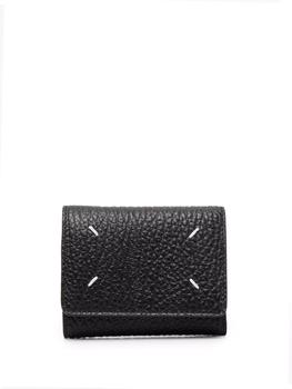 推荐MAISON MARGIELA four-stitch grained-leather wallet商品