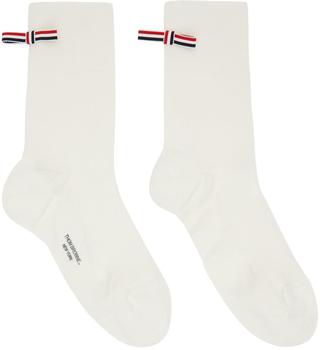 Thom Browne | Off-White Wool Socks商品图片,独家减免邮费