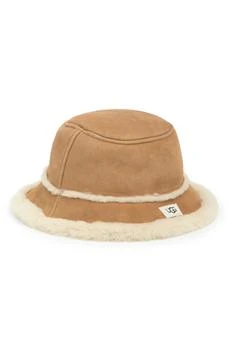 UGG | Genuine Shearling & Sheepskin Bucket Hat 6.2折