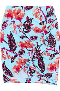A.L.C., A.L.C. | Geller ruched floral-print silk-blend crepe de chine mini dress商品图片 3折