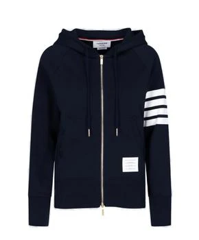 Thom Browne | Thom Browne 4-Bar Striped Zip-Up Hoodie 6.7折