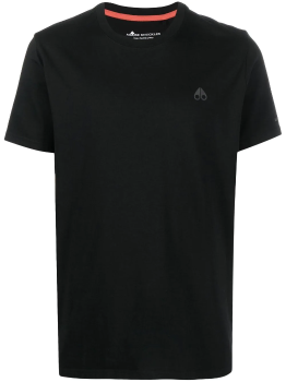 Moose Knuckles | MOOSE KNUCKLES 男士黑色棉质圆领短袖T恤 M12MT719-292商品图片,满$100享9.5折, 满折