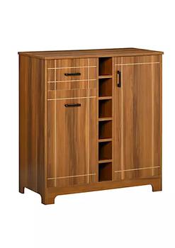 小棕瓶, HOMCOM | Retro Wine Cabinet for 6 Bottles Wine Rack Sideboard Serving Bar with 2 Cabinets and 1 Drawer Brown商品图片 