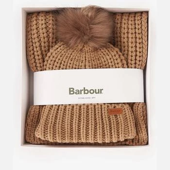 推荐Barbour Saltburn Knit Beanie And Scarf Set商品