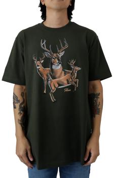 推荐Pioneer Graphic T-Shirt - Dark TImber/Three Deer商品