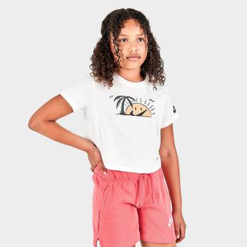 NIKE | Girls' Nike Sportswear Sun Club Cropped T-Shirt商品图片,5折×额外7折, 额外七折