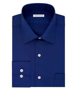 Van Heusen | Men's TALL FIT Dress Shirts Lux Sateen Stretch Solid (Big and Tall)商品图片,