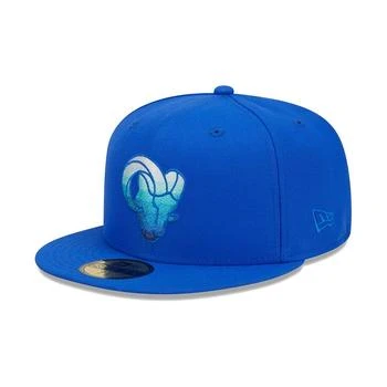 New Era | Men's Royal Los Angeles Rams Gradient 59FIFTY Fitted Hat 独家减免邮费