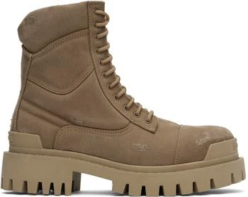 推荐Beige Combat Strike Boots商品