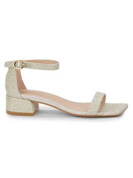 stuart weitzman凉鞋马丁靴, Stuart Weitzman | Nudist June Glitter Sandals商品图片 4.2折