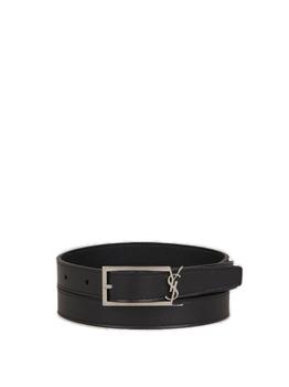 Yves Saint Laurent | Saint Laurent New Cassandre Buckle Belt商品图片,