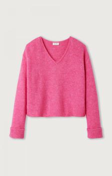 Maternal America, American Vintage | American Vintage East V-neck Jumper - Bubblegum Pink商品图片 满$250减$20, 满减