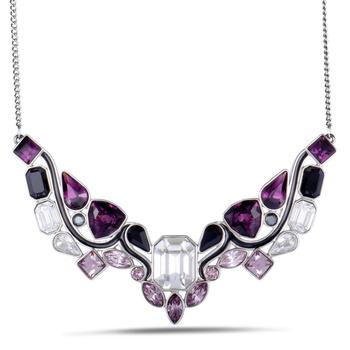 商品Impulse Multicolor Crystal Rhodium Plated Necklace,商家Jomashop,价格¥257图片