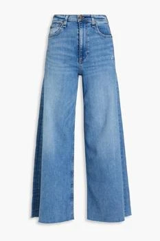 Rag & Bone | Sofie distressed high-rise wide-leg jeans,商家THE OUTNET US,价格¥723