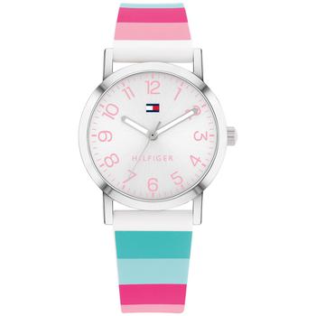 tommy hilfiger手表是什么牌子, Tommy Hilfiger | Kids' Multi Stripe Silicone Strap Watch 32mm商品图片 8折×额外8.5折, 额外八五折