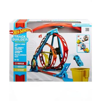 Hot Wheels | Extended Triple Loop "Shot Through The Ring Of Fire" Race Track Set 