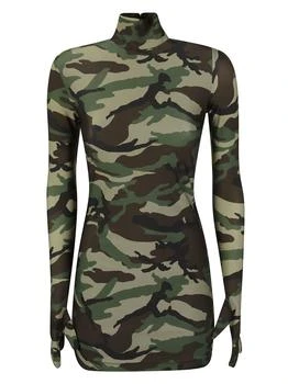 推荐VETEMENTS Camo Styling Dress With Gloves商品