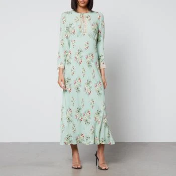 推荐Rixo Angelica Floral-Print Crepe Midi Dress商品