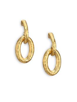 商品Gurhan | Hoopla 24K Yellow Gold Galahad Drop Hoop Earrings,商家Saks Fifth Avenue,价格¥20034图片
