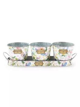 MacKenzie-Childs | Wildflowers Herb Pots - Set Of 3,商家Saks Fifth Avenue,价格¥667