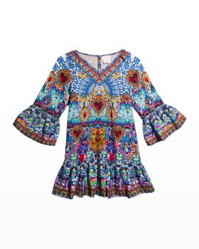 Camilla是什么牌子, Camilla | Girl's Lucky Charms Ruffle Trim Dress, Size 4-10商品图片 