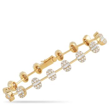 商品18K Yellow Gold 3.25 ct Diamond Bracelet图片