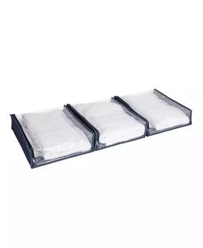 Household Essentials | Under Bed Zippered Sweater Storage Bags with Clear Vision Panel, Set of 3,商家Macy's,价格¥126