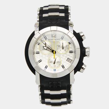 推荐Givenchy Silver Stainless Steel Rubber GV.5213J Men's Wristwatch 48 mm商品