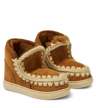 Mou Kids | Shearling-lined suede sneakers,商家MyTheresa,价格¥2559