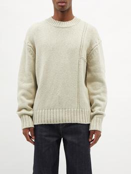 推荐Panelled cotton sweater商品