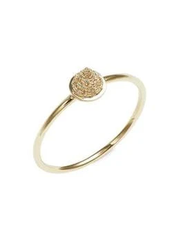 Sydney Evan | 14K Yellow Gold & 0.06 TCW Diamond Cone Spike Ring,商家Saks OFF 5TH,价格¥3064