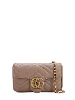 Supermini Gg Marmont Leather Bag,价格$1200