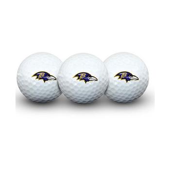 商品Multi Baltimore Ravens Pack of 3 Golf Balls图片