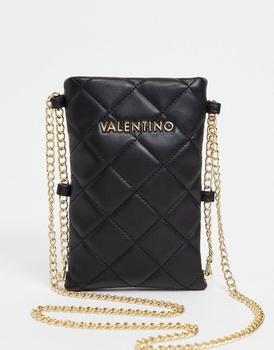 product Valentino Bags Ocarina quilted cross body pouch bag with chain in black image
