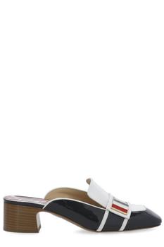 thom browne鞋低帮鞋, Thom Browne | Thom Browne RWB-Striped Low Block Heel Mules商品图片 4.7折