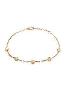商品Saks Fifth Avenue | 14K Yellow Gold & 0.5 TCW Diamond Bracelet,商家Saks OFF 5TH,价格¥6113图片