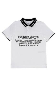 burberry短袖, Burberry | Burberry Kids Logo Printed Short Sleeved Polo Shirt商品图片 8.6折