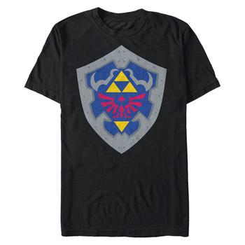 Nintendo | Nintendo Men's The Legend of Zelda Simple Shield Short Sleeve T-Shirt商品图片,独家减免邮费