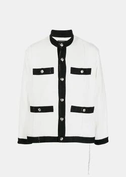 推荐mastermind WORLD White & Black Tweed Jacket商品