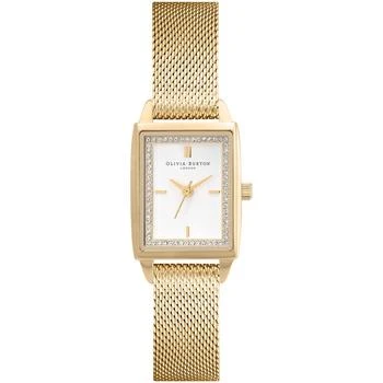 推荐Women's Quartz Gold-Tone Stainless Steel Mesh Watch 25.5mm x 20.5mm商品