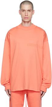 Essentials | Pink Cotton Long Sleeve T-Shirt商品图片,