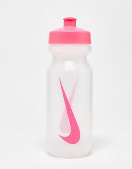 商品NIKE | Nike Training Big Mouth 2.0 625ml water bottle in clear with pink swoosh,商家ASOS,价格¥77图片