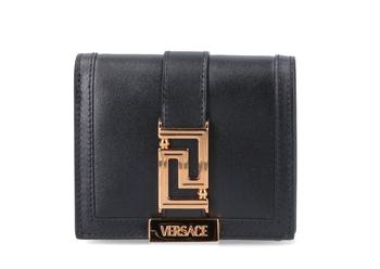 范思哲女包行李箱, Versace | Versace Logo Detailed Fold-Over Wallet商品图片 8.1折