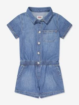 推荐Girls Denim Romper in Blue商品