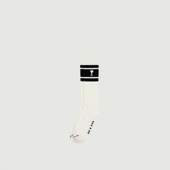 AMI | Ami de Coeur striped socks black AMI PARIS 7折