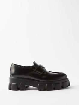 Prada, Prada | Monolith chunky-sole leather loafers商品图片 