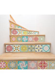 商品WALPLUS | Malia Colourful Tiles Mix Wall Stickers,商家Nordstrom Rack,价格¥196图片